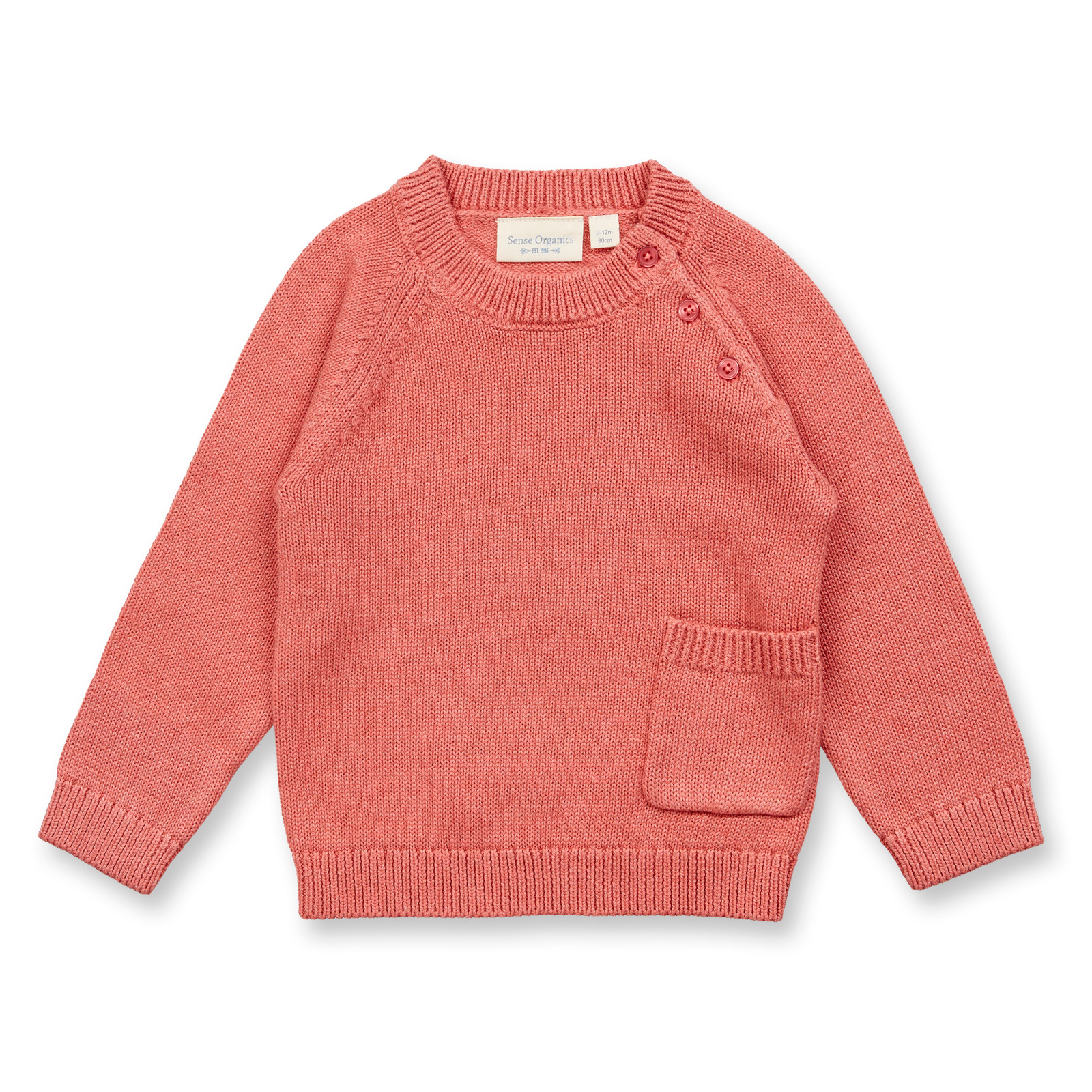 Sense Organic Baby Strickpulli Bunny pink