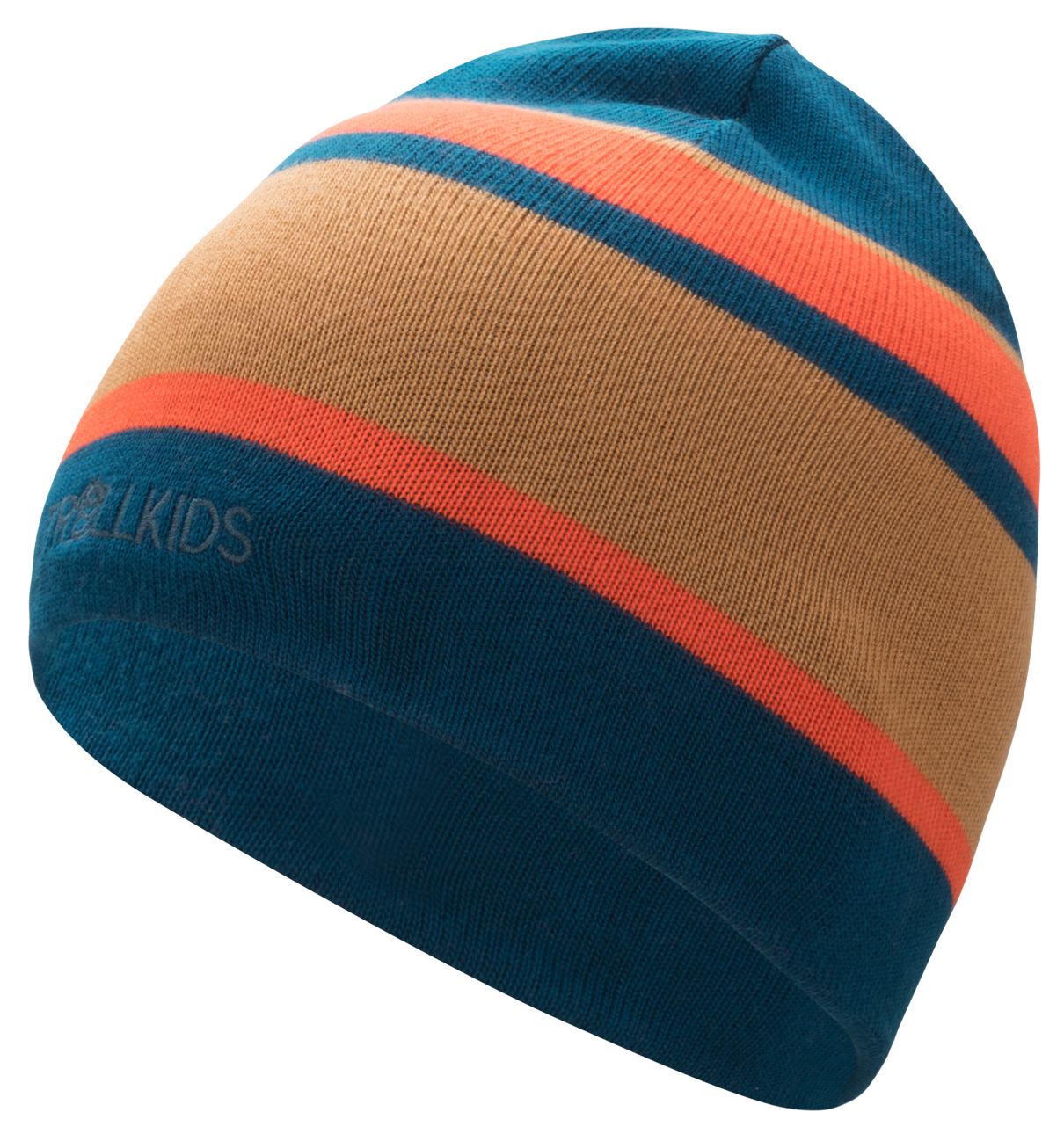 Trollkids Nordland Wintermütze madeira blue/deep orange