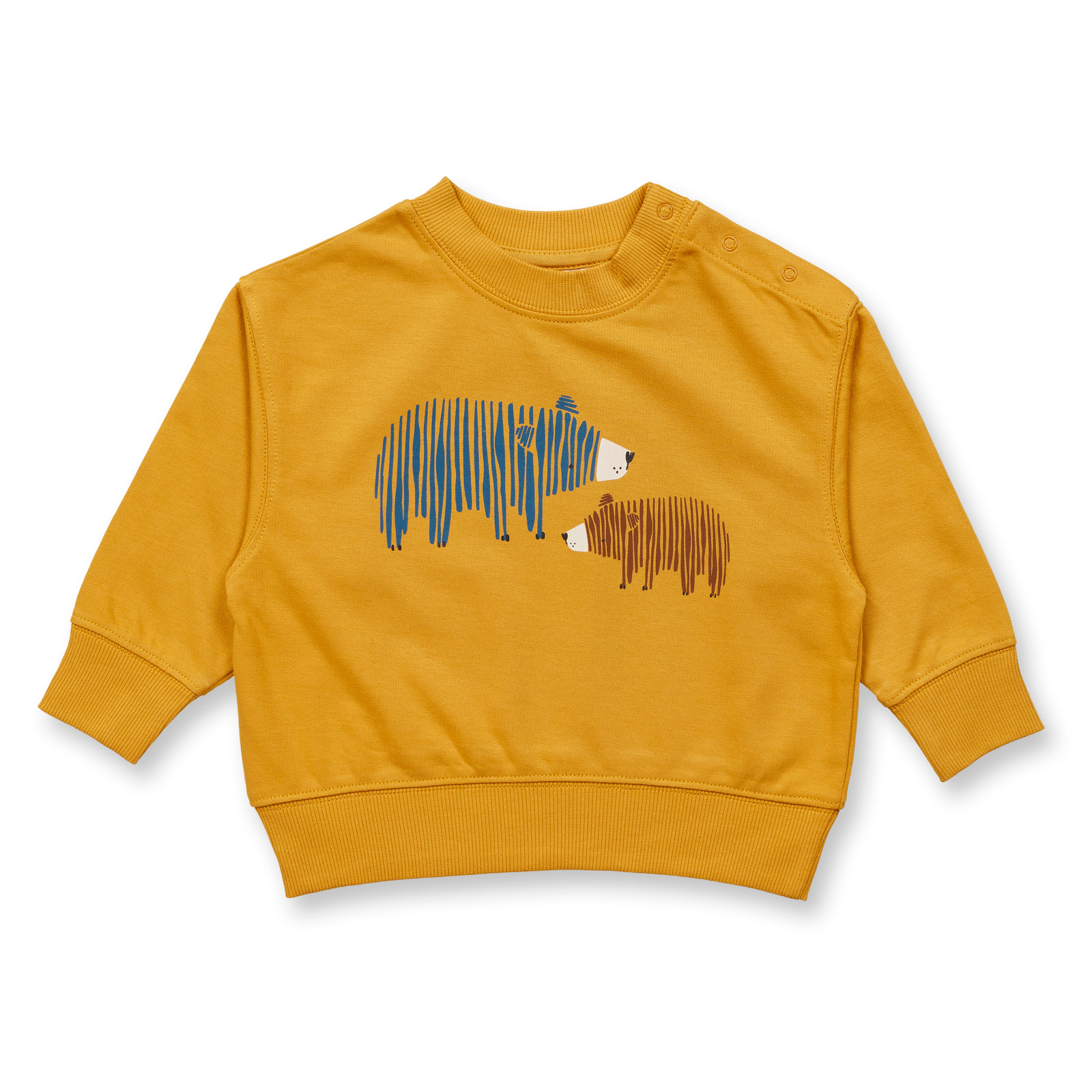 Sense Organic Baby Sweater Bear curry