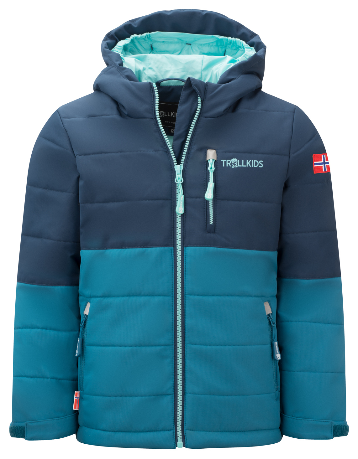 Trollkids Hemsedal Winterjacke XT dark marine/mystic blue/arctic blue