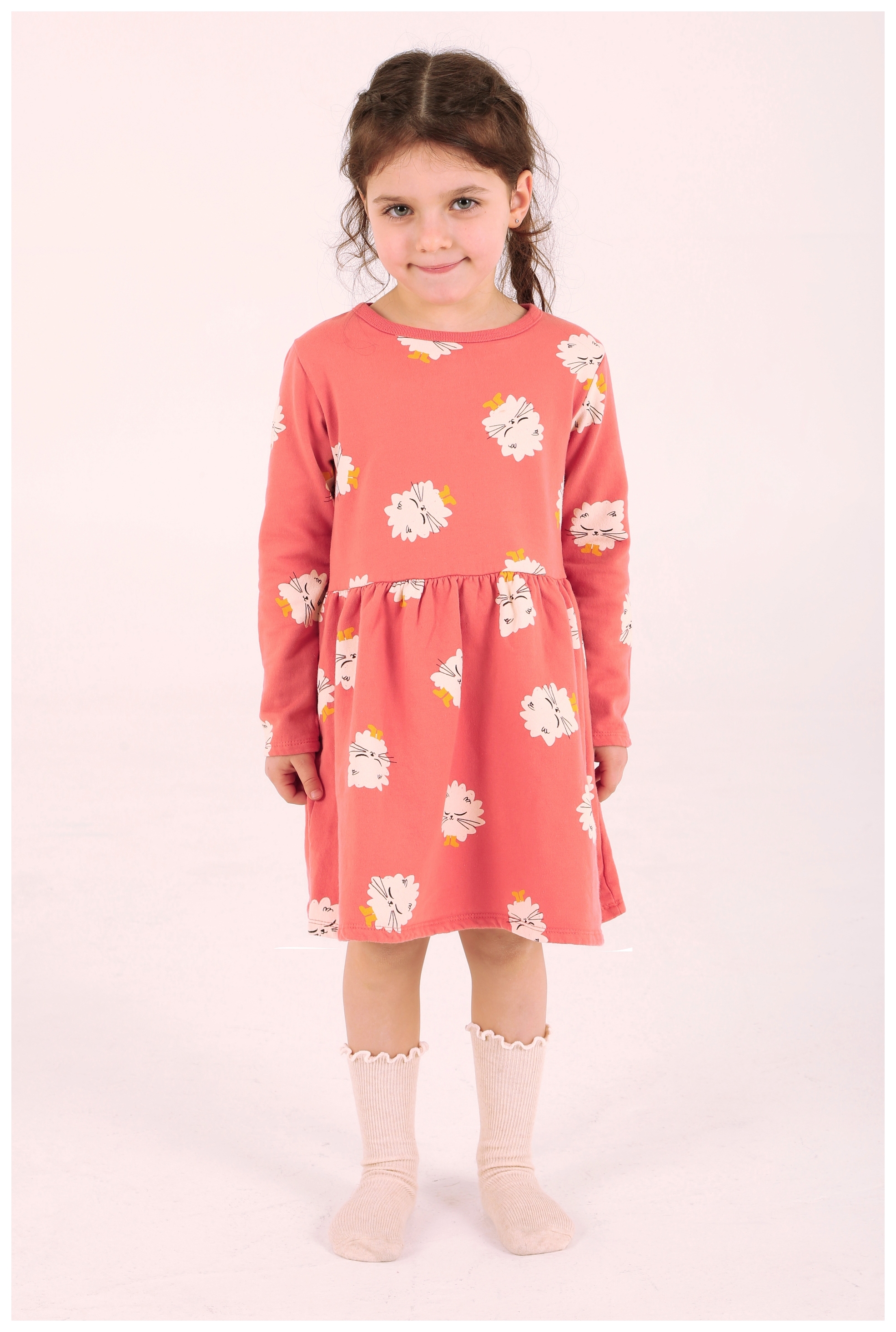 Lötiekids Kleid KITTENS coral