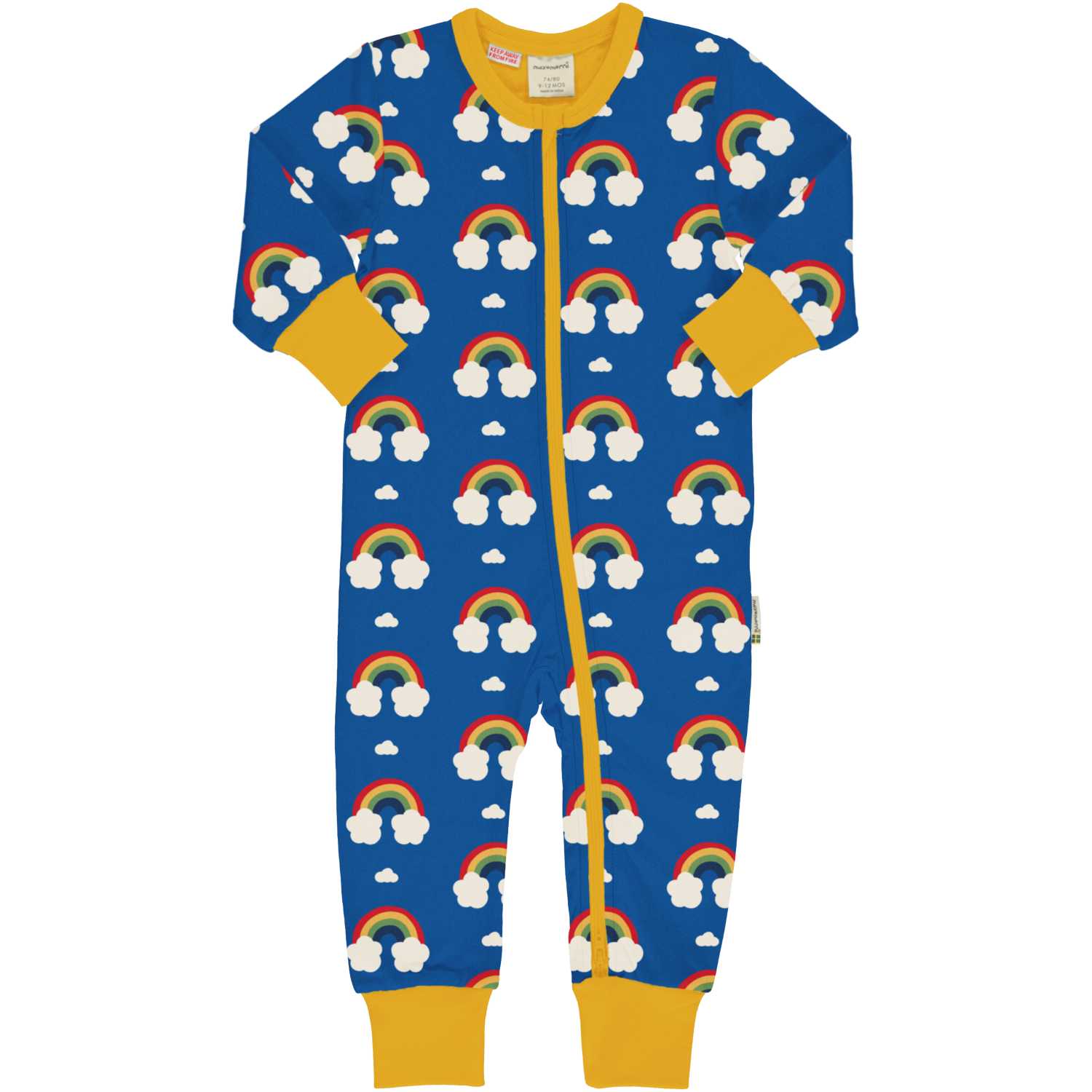 Maxomorra Baby Rompersuit Langarm RAINBOW 