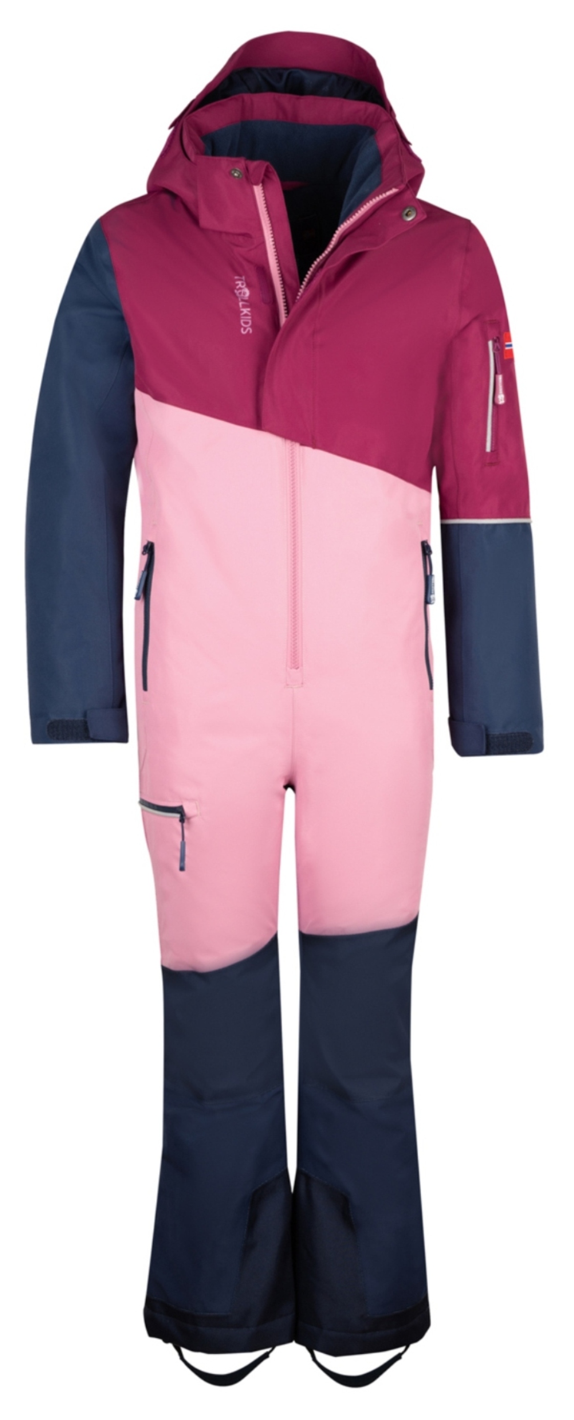 Trollkids Schneeanzug Hallingdal mauve/plum/navy