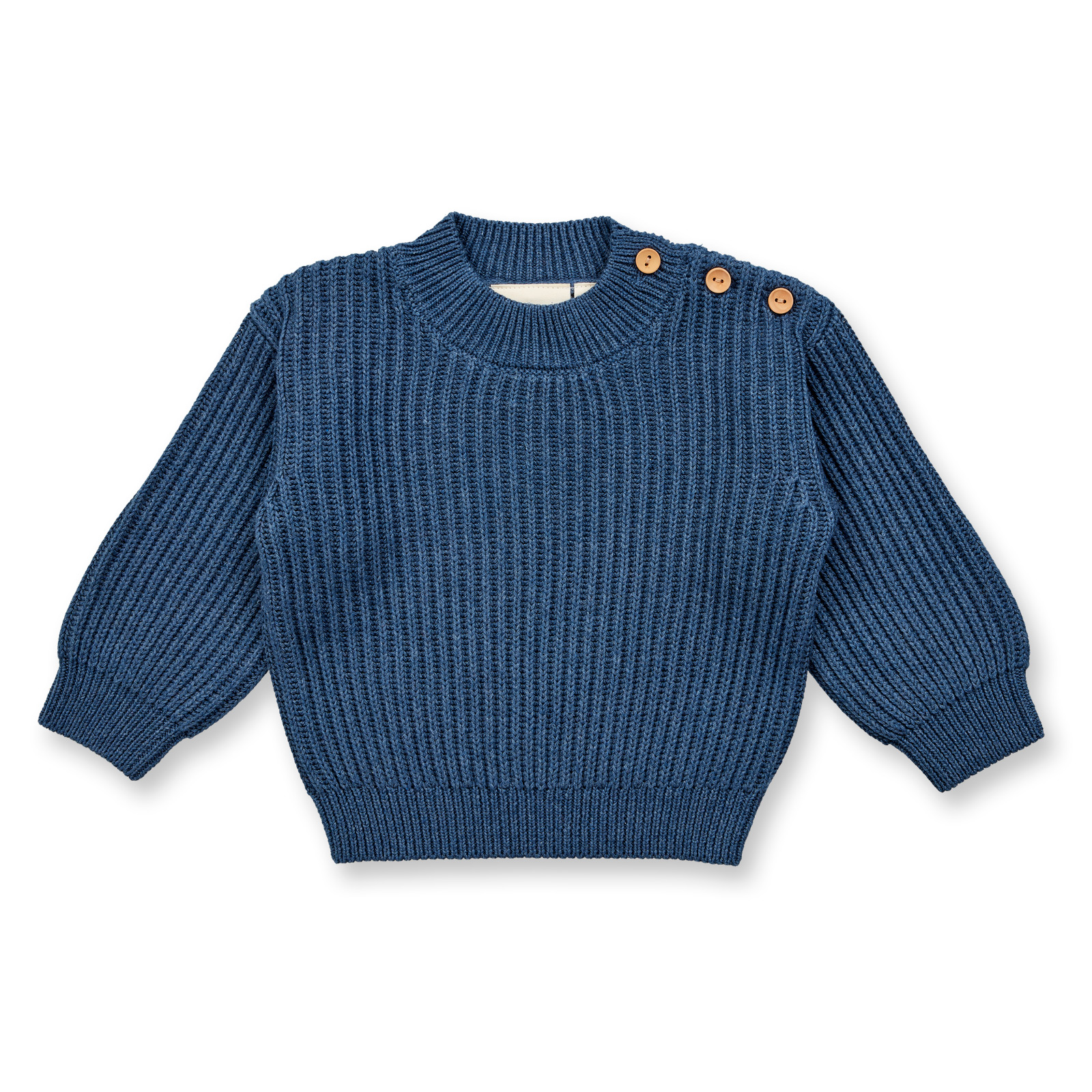 Sense Organic Baby Strickpulli Uni blue