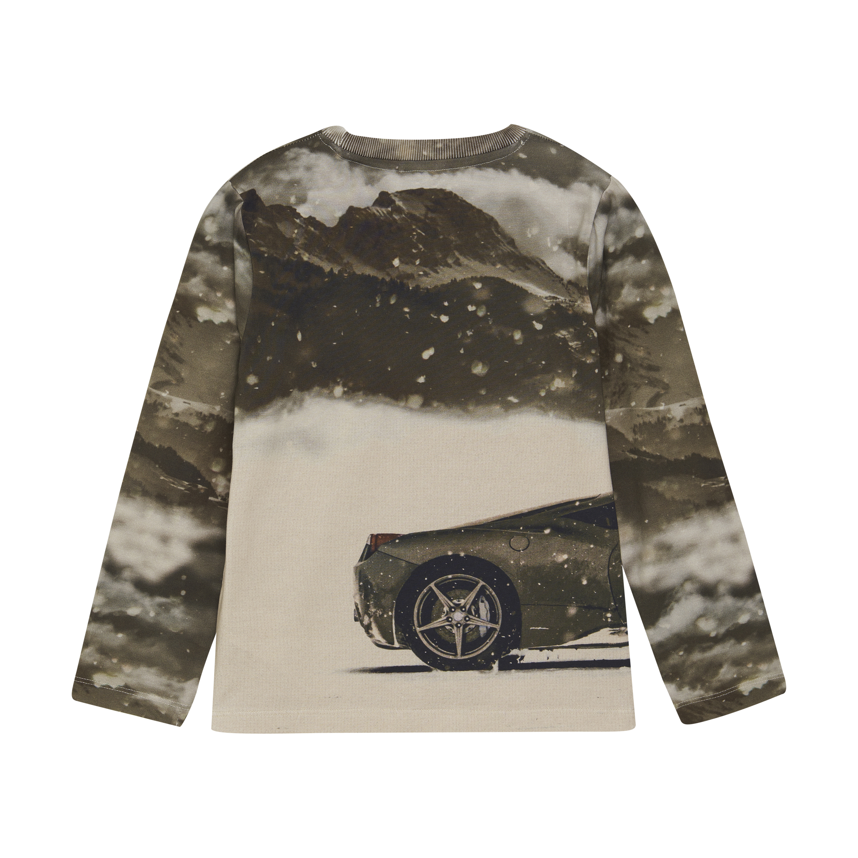 Minymo Boy Langarmshirt Racecar Sepia