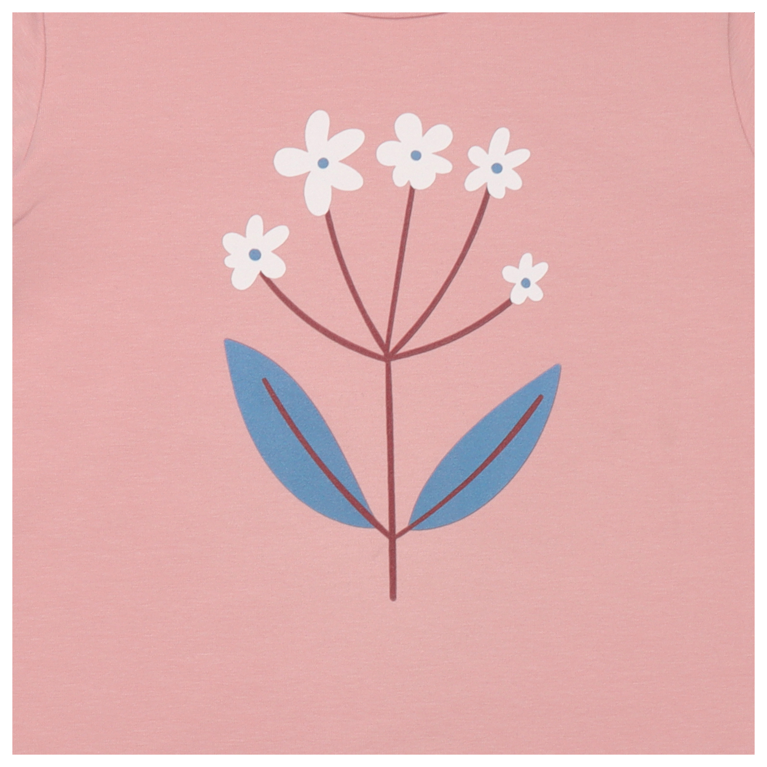 Walkiddy Kurzarmshirt Mini Flowers rosé