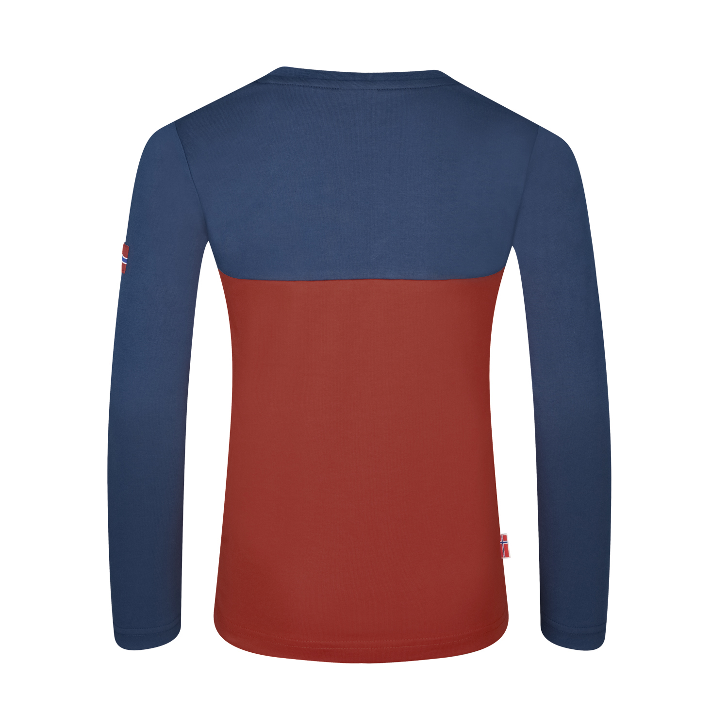 Trollkids Langarmshirt Bergen red clay/mystic blue 