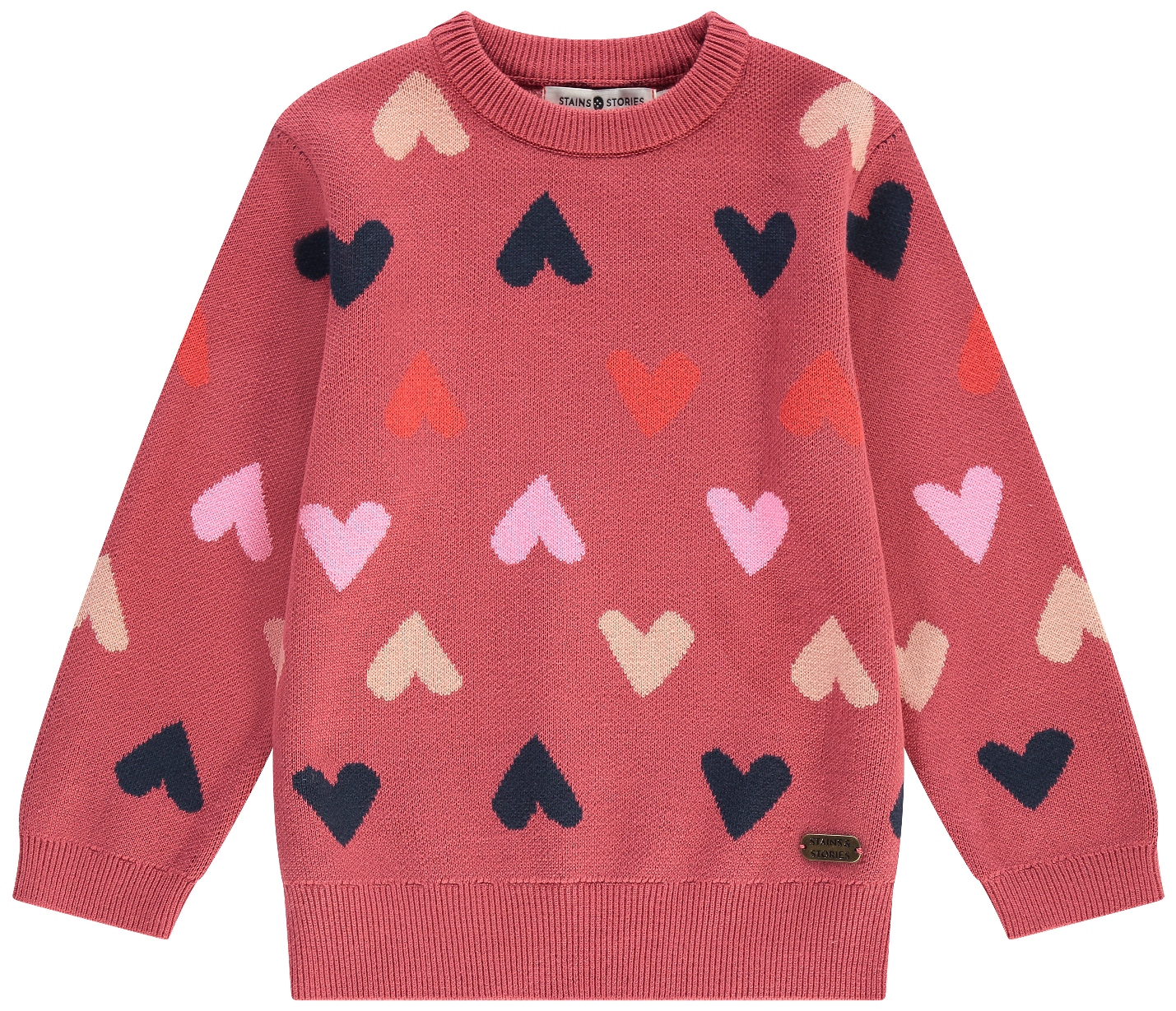 Babyface Girl Pullover Hearts ruby