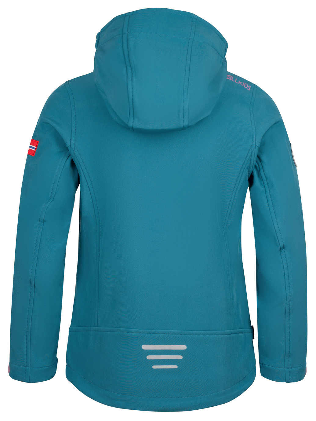 Trollkids Girls Softshell Jacke Trollfjord teal/mauve