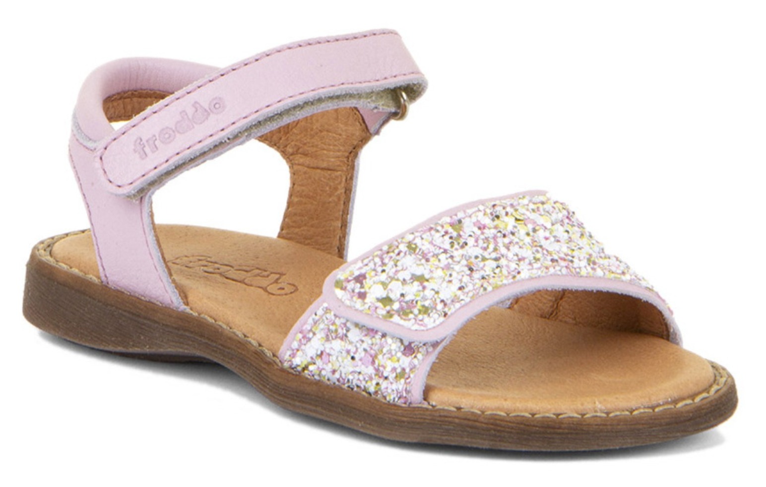 Froddo Girl Sandalen Lore Sparkle Klett White/Pink