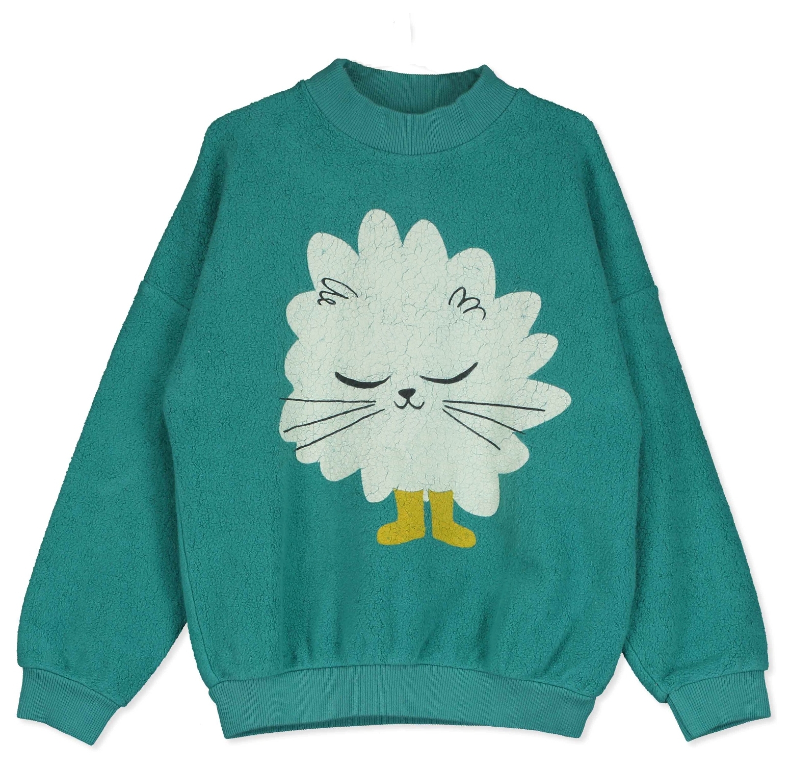 Lötiekids Sweatshirt Teddy KITTEN green