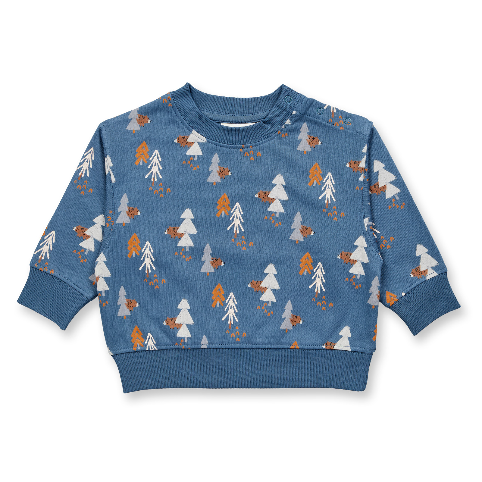 Sense Organic Baby Sweater Bear AOP