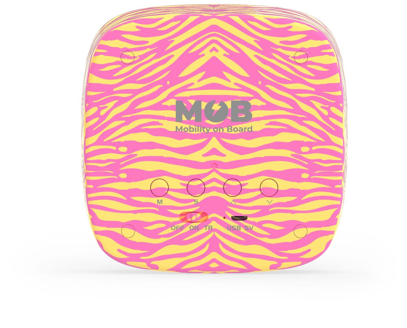 MOB Wecker Billy mit Nachtlicht Pink Zebra