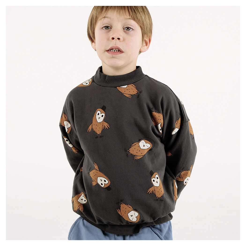 Lötiekids Sweatshirt OWLS anthracite