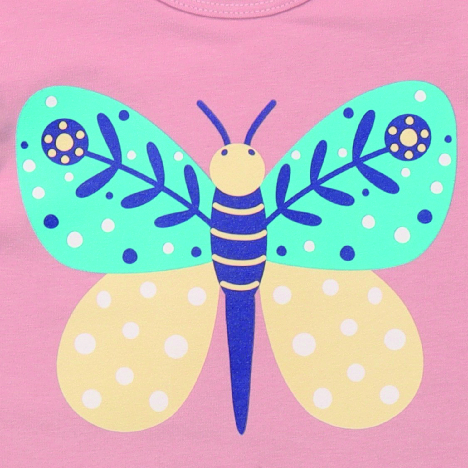 Walkiddy Kurzarmshirt Ladybugs & Butterflies