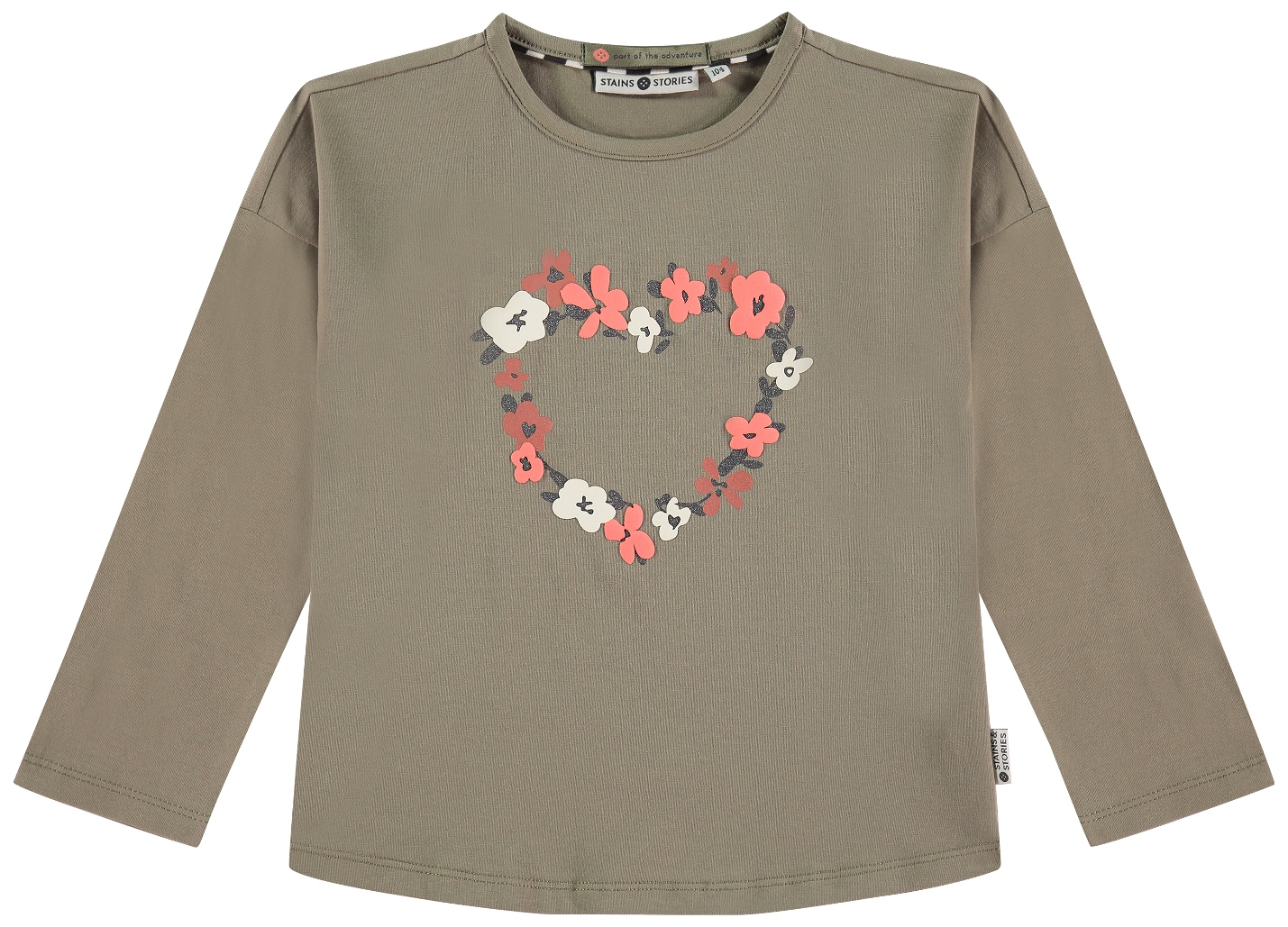 Babyface Girl Langarmshirt Flowers army