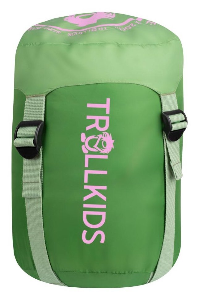 Trollkids Fjell Dreamer Schlafsack extendable Pistachio Green/Wild Rose