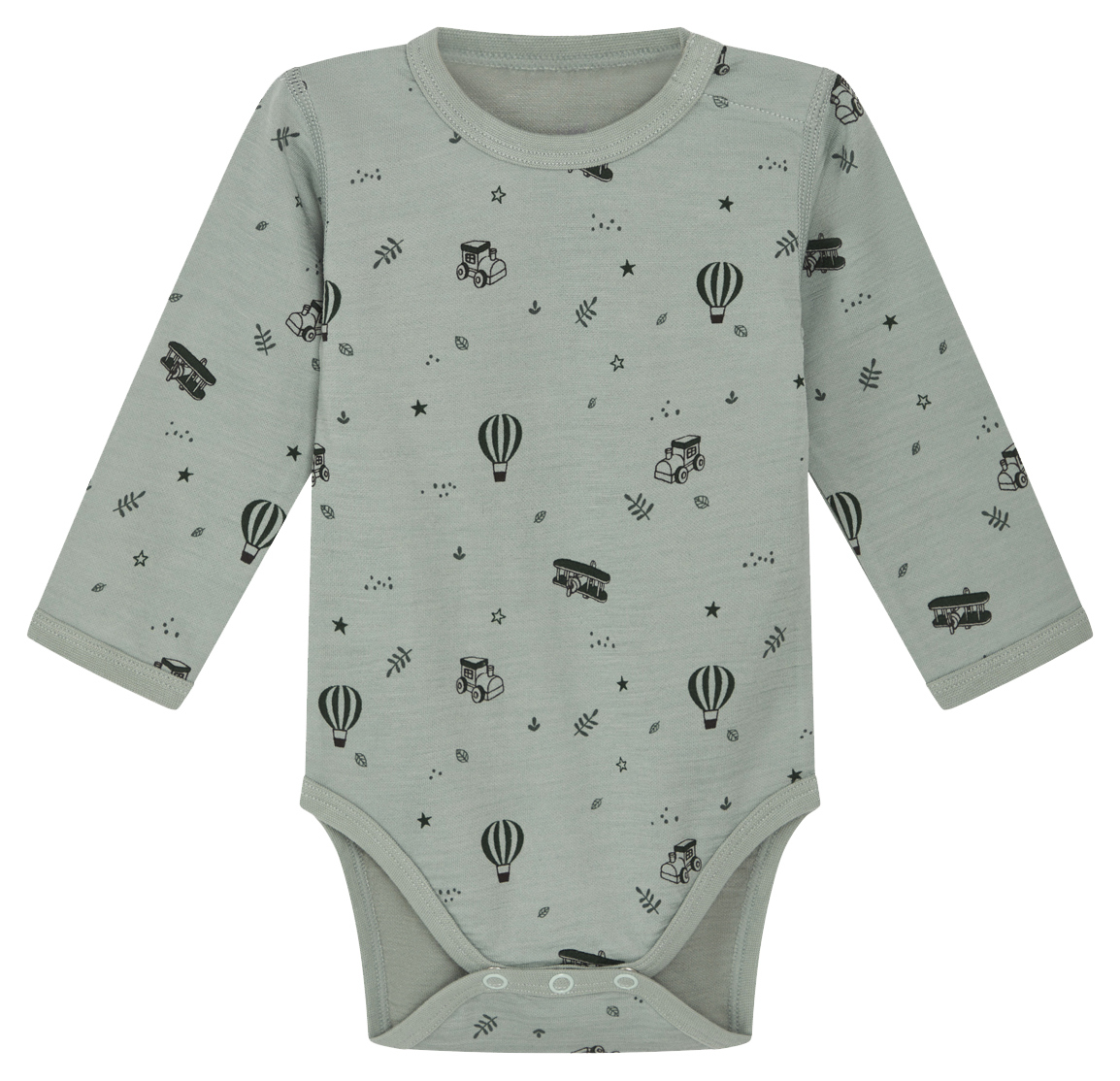 Hust & Claire Baby Body Wolle Bambus Jade Green 