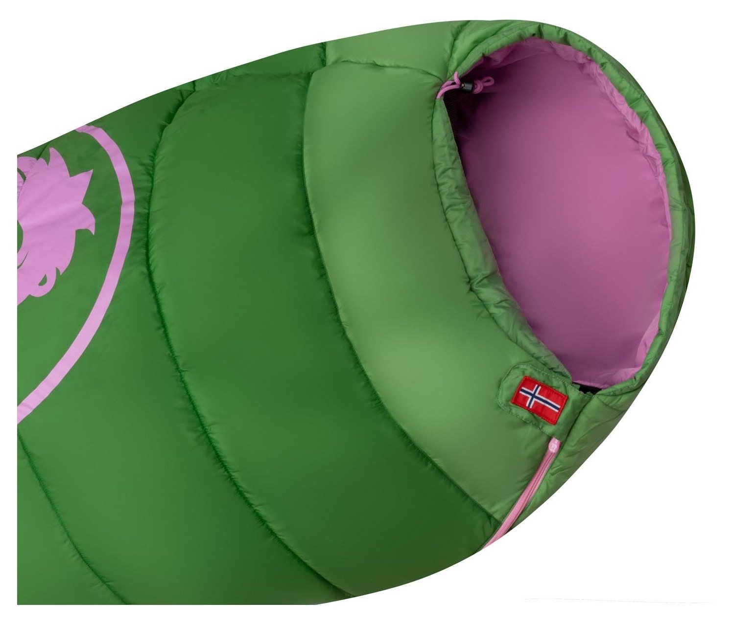 Trollkids Fjell Dreamer Schlafsack extendable Pistachio Green/Wild Rose