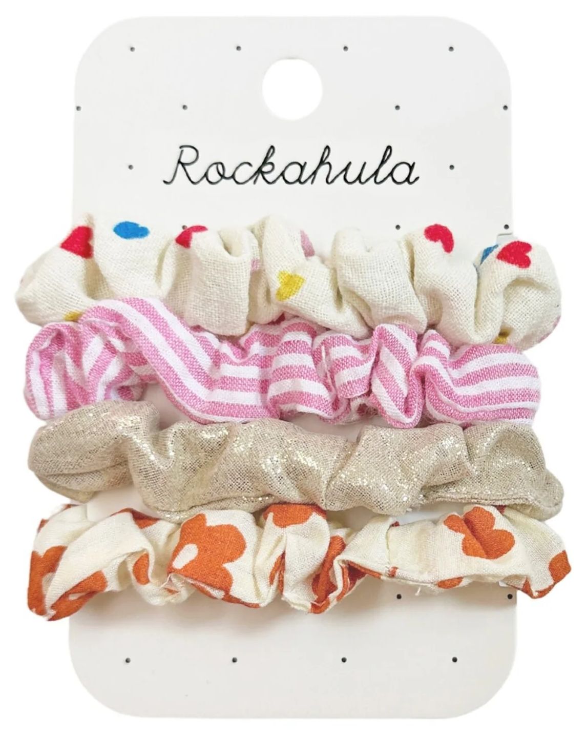 Rockahula Scrunchies Rainbow Hearts