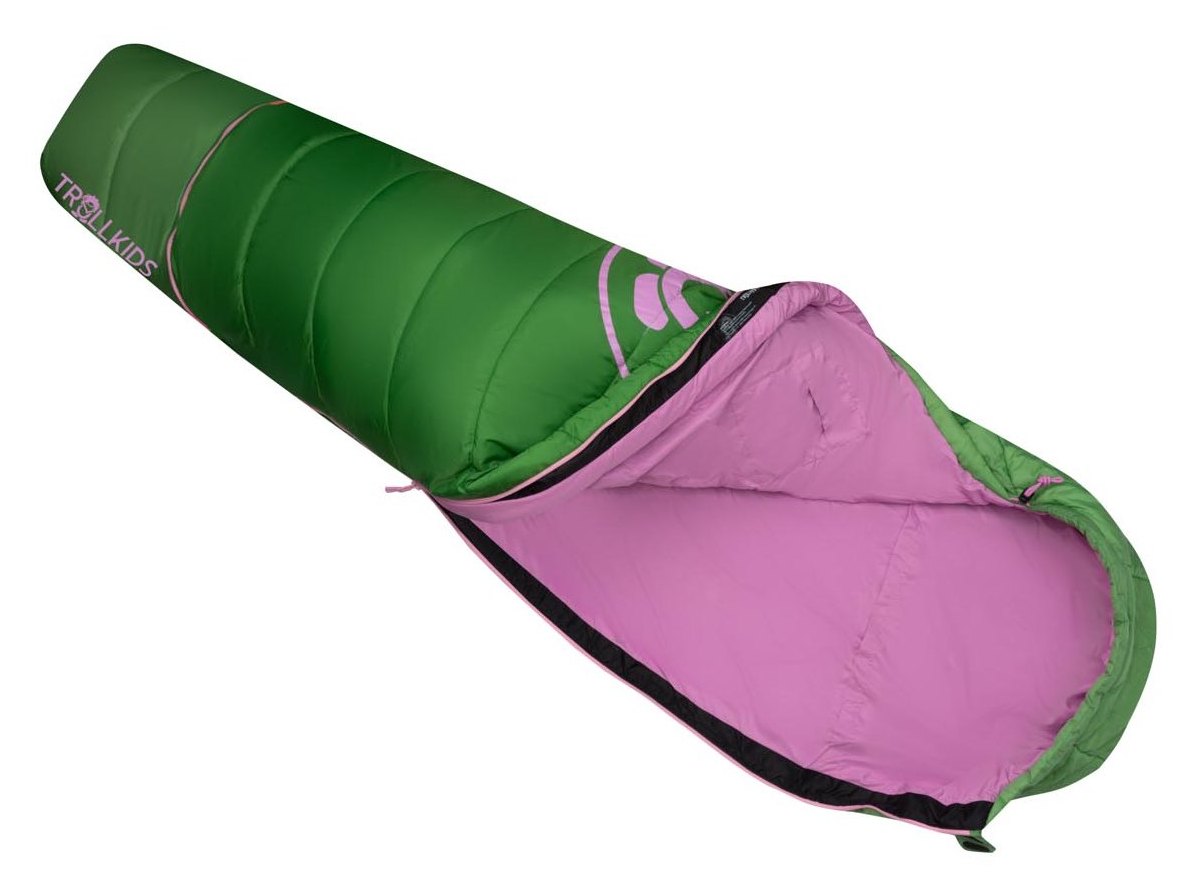 Trollkids Fjell Dreamer Schlafsack extendable Pistachio Green/Wild Rose