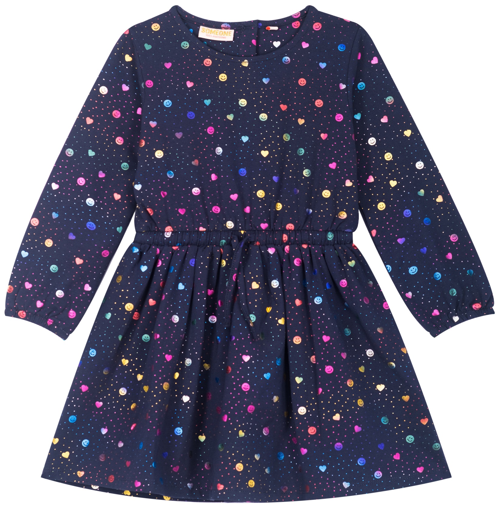 Someone Girl Kleid Smilies Navy