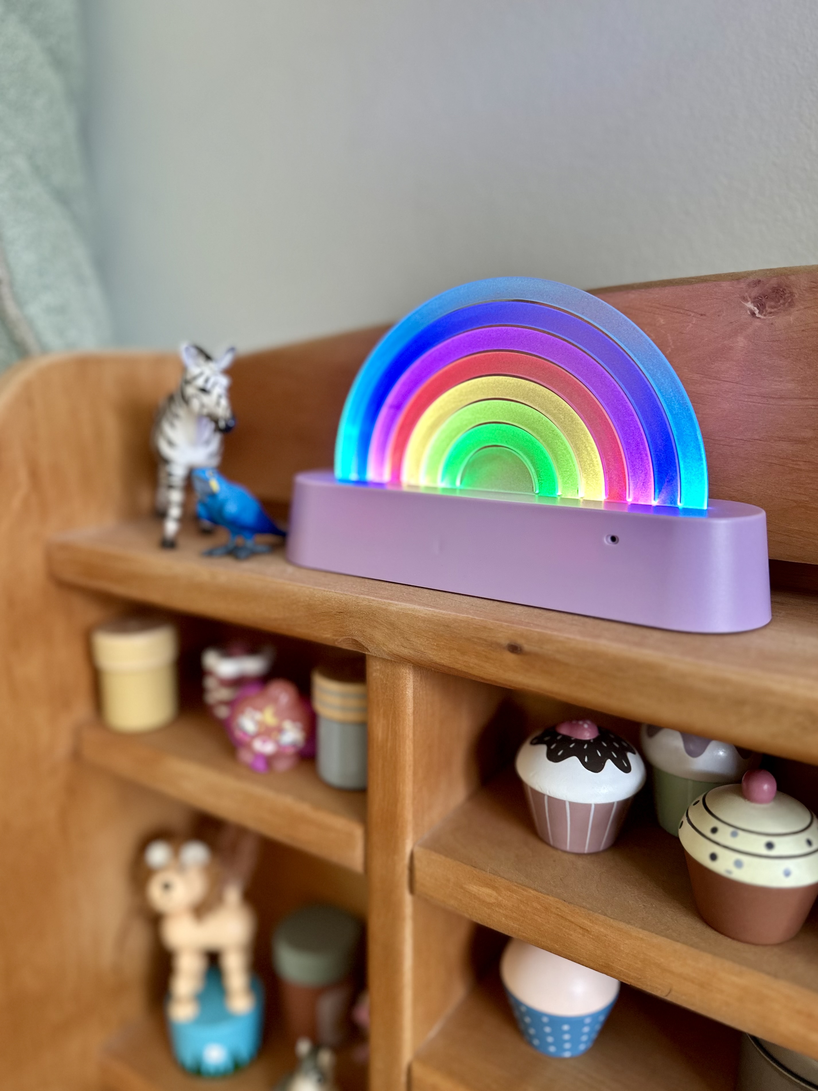 Lalarma Lampe Dancing Rainbow klangreaktiv rosa