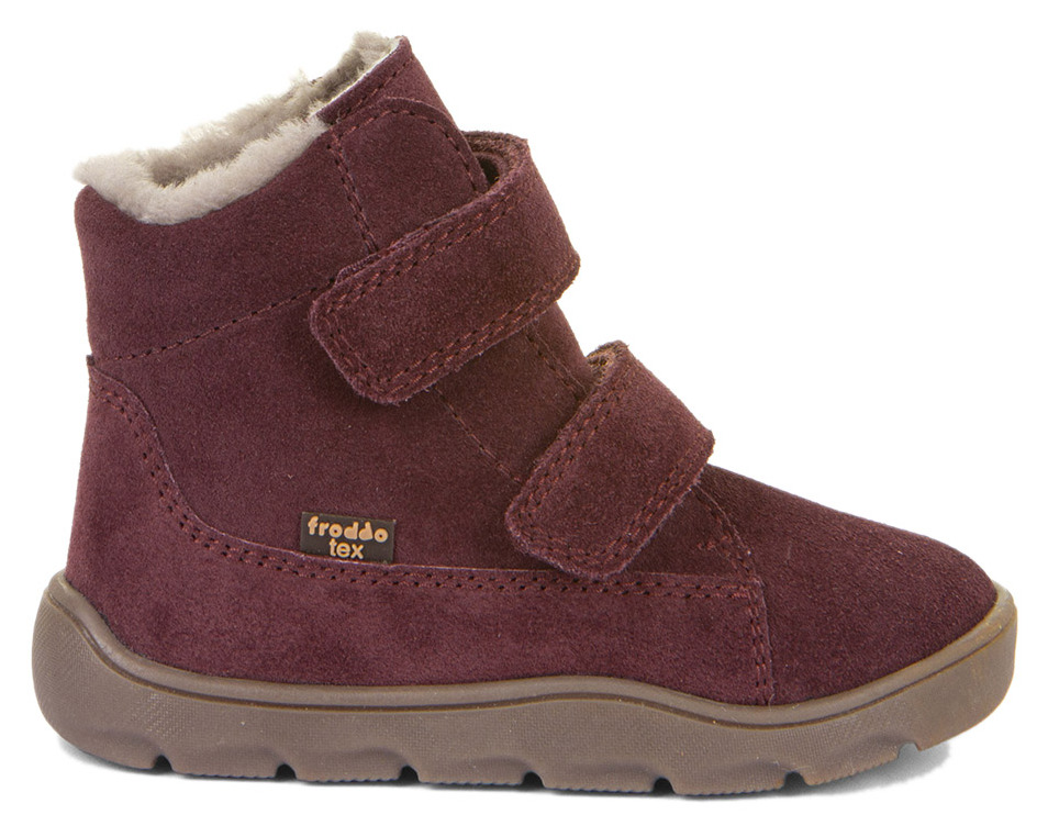 Froddo Barfuß Winterboots Zeru Tex Furry Bordeaux