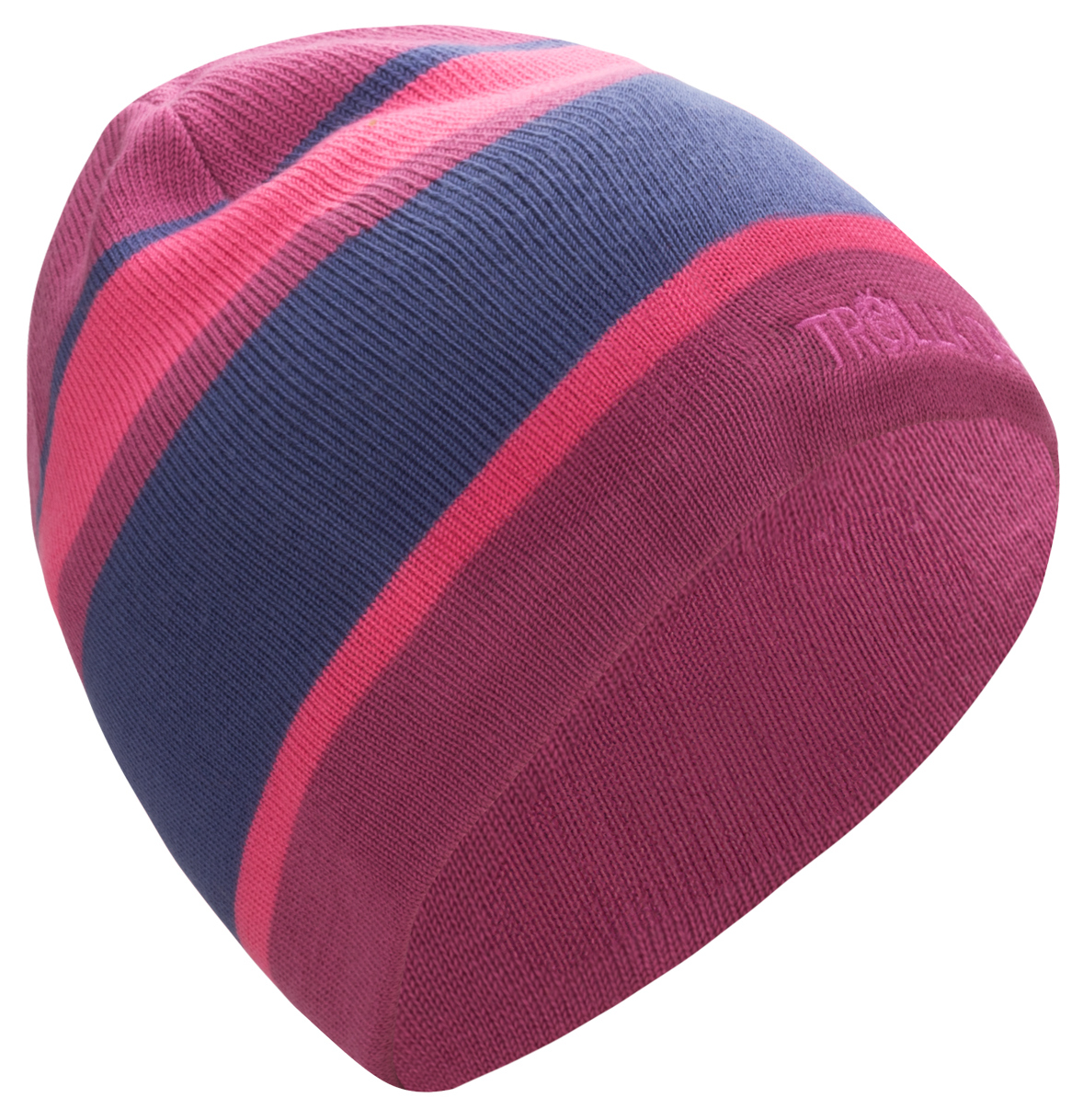 Trollkids Nordland Wintermütze bright berry/light magenta