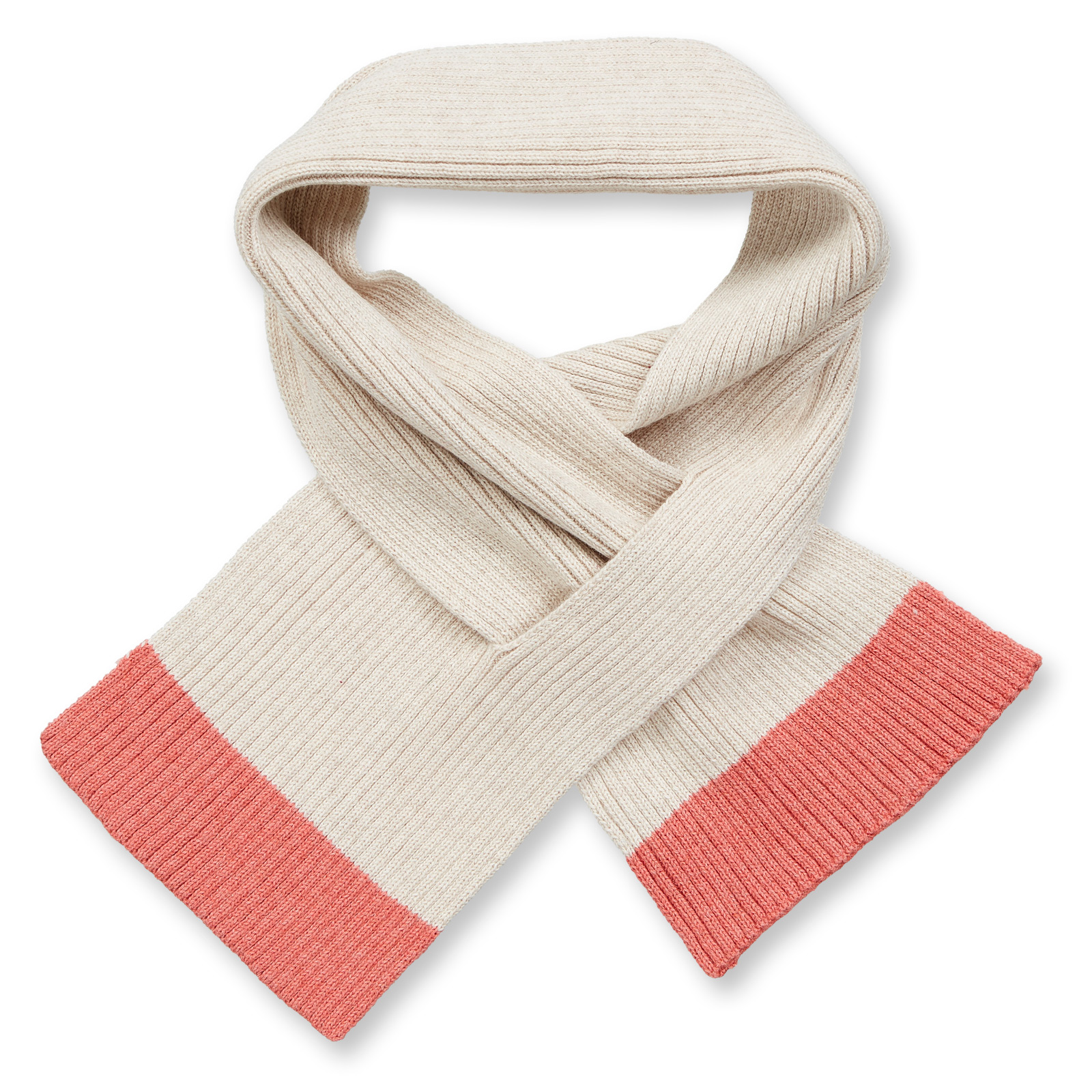 Sense Organic Strickschal Oatmeal/Pink