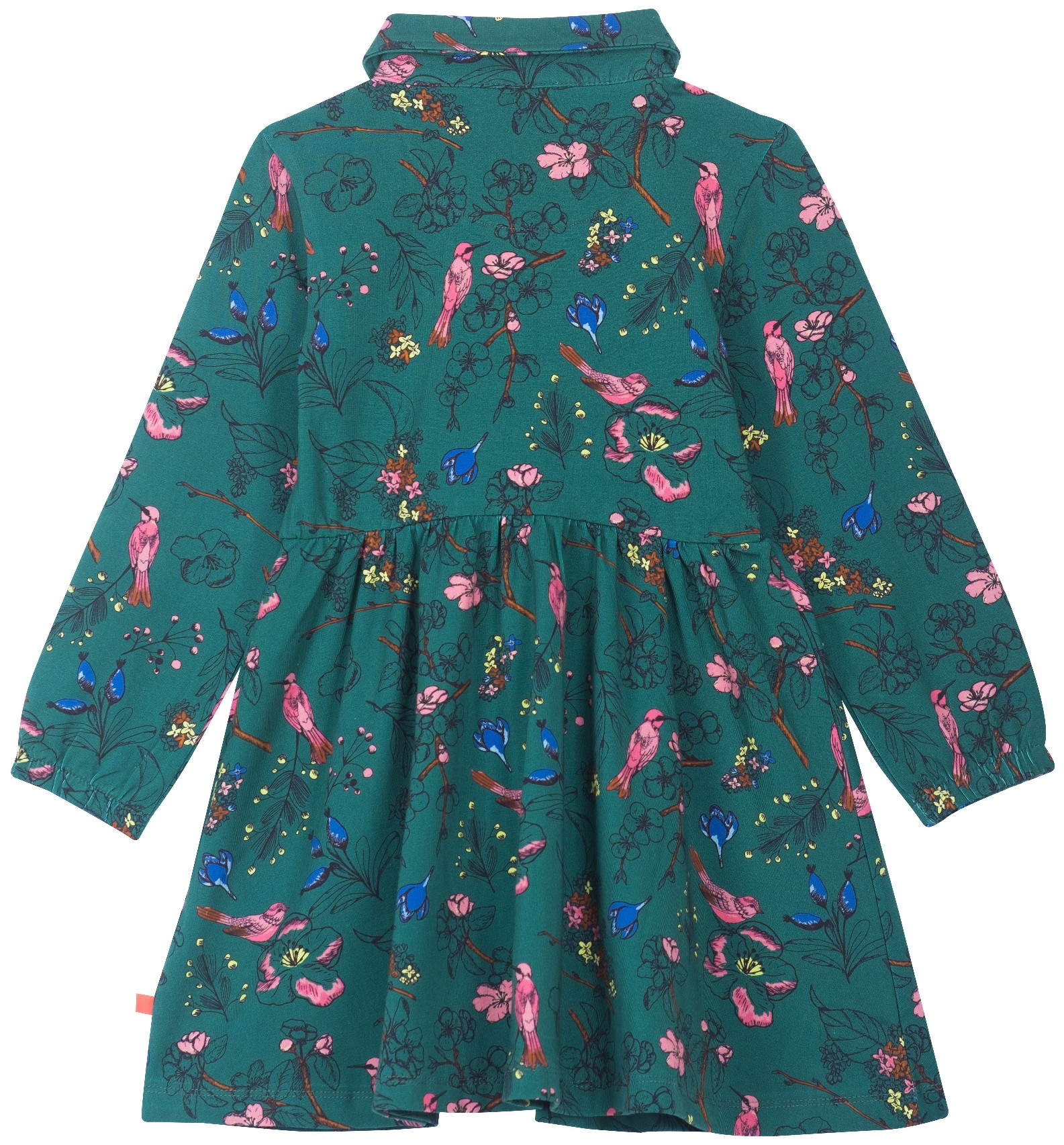 Someone Kleid Birds & Flowers green