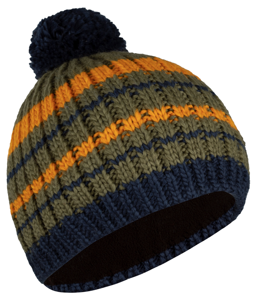 Trollkids Hafjell Bobble Cap moss/golden yellow/mystic blue