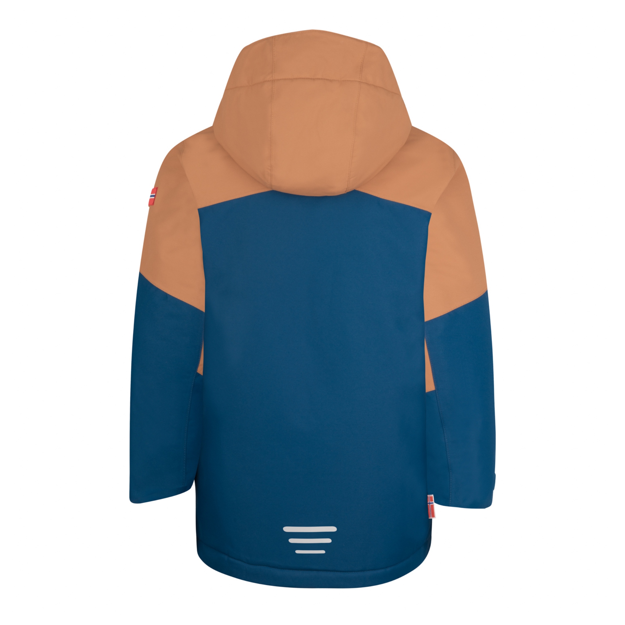 Trollkids Kongsberg Winterjacke almond/madeira blue/deep orange