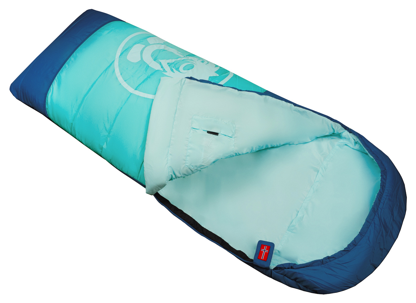 Trollkids Midnight Sun Dreamer Schlafsack Midnight Blue/Dark Mint