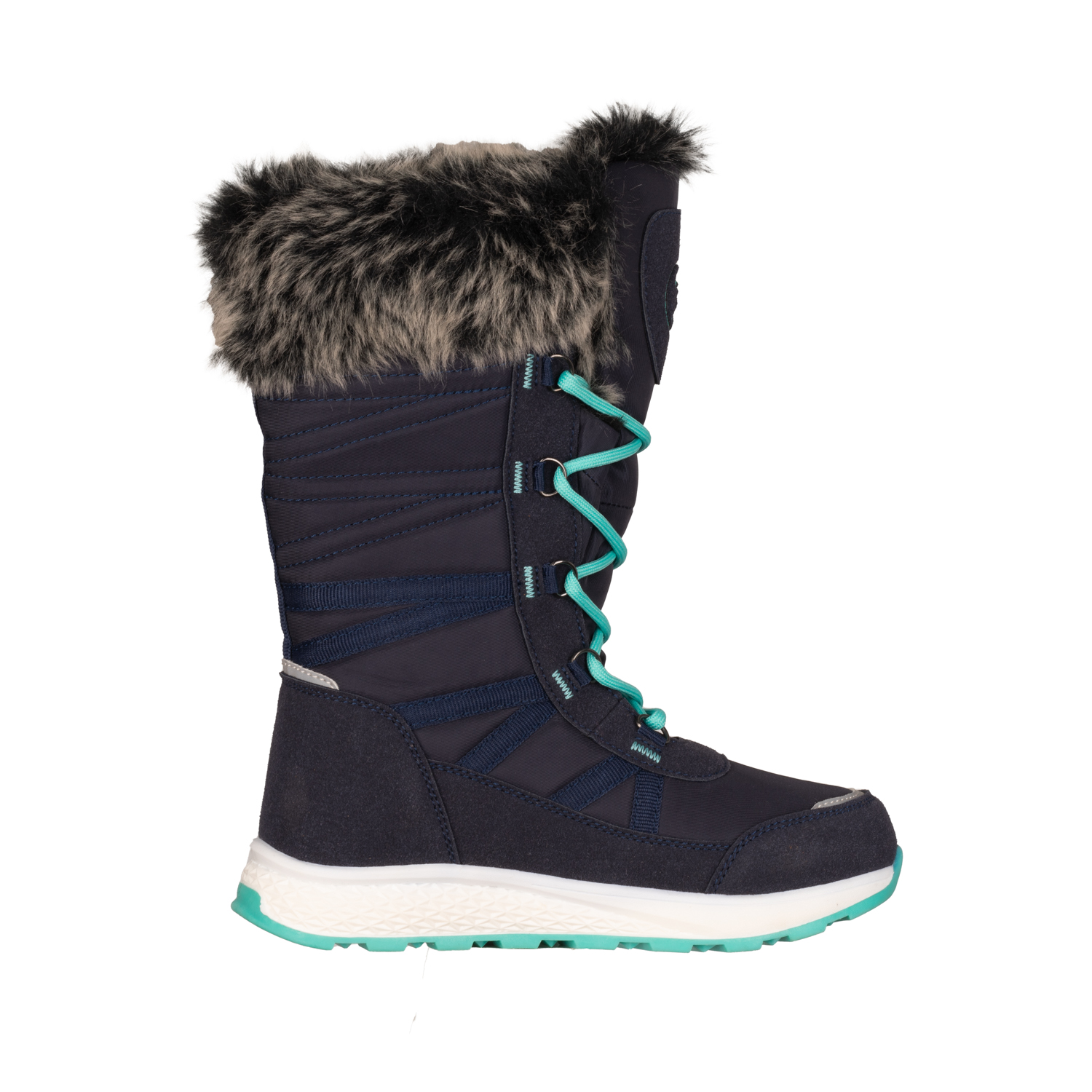 Trollkids Girls Hemsedal Winter Boots XT navy/mint