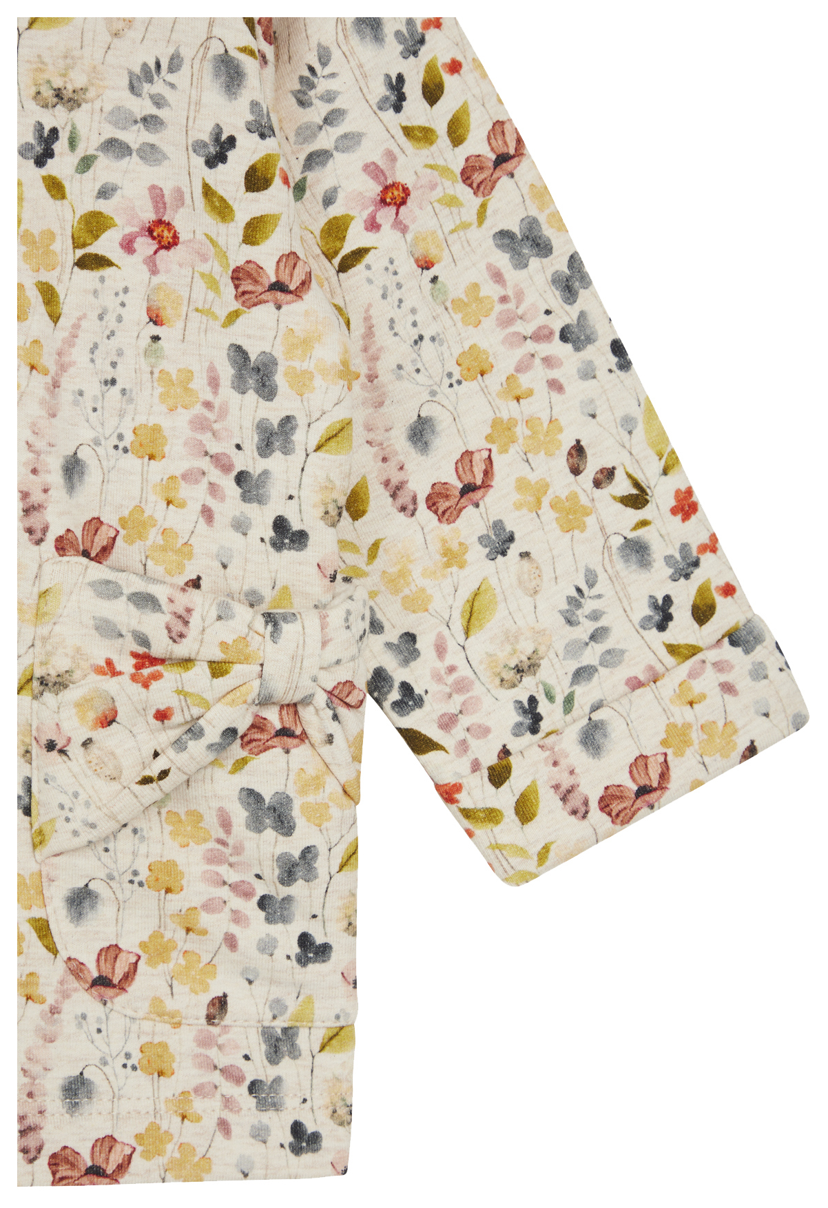 Hust & Claire Baby Girl Sweatshirt Flowers Wheat Melange