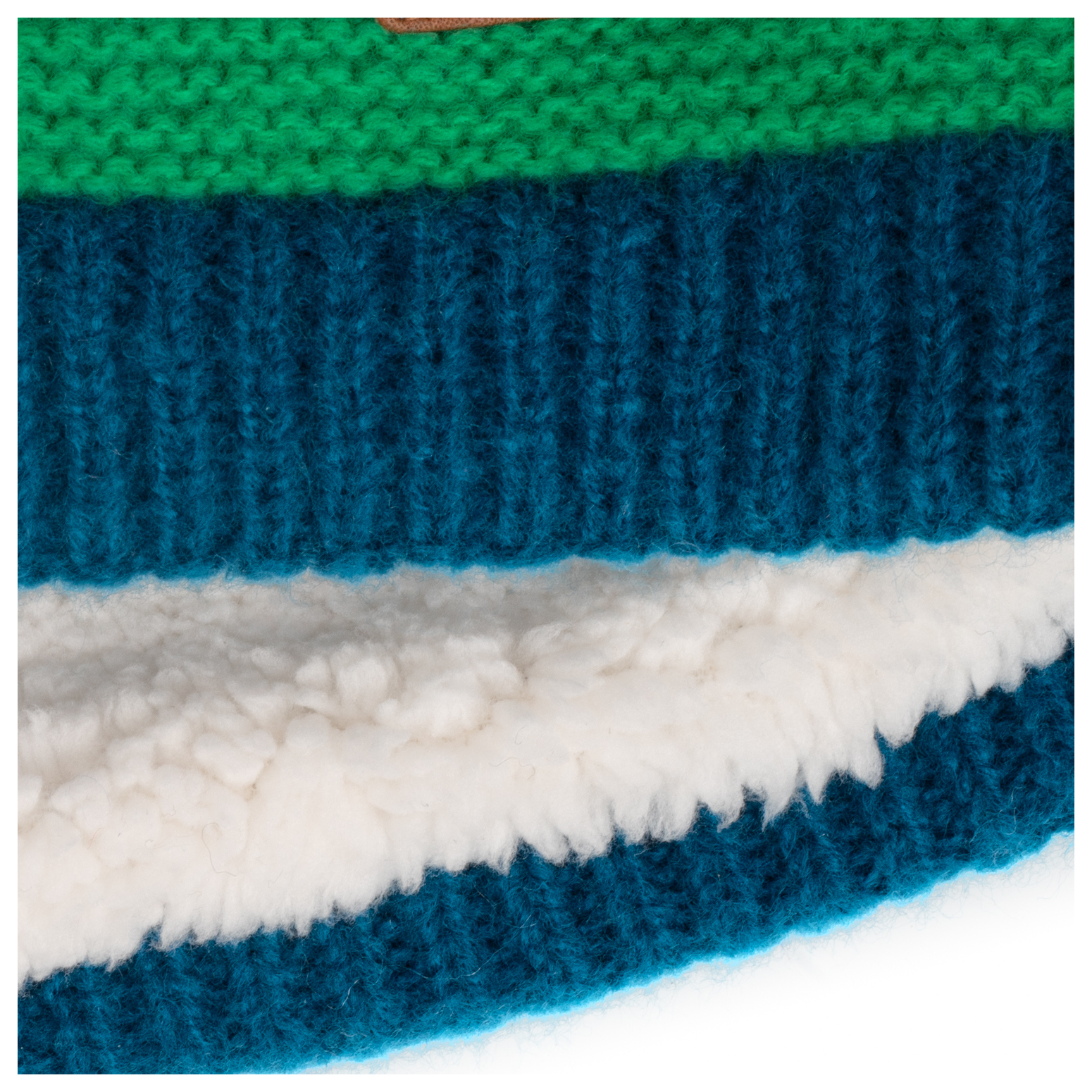 Trollkids Gryllefjord Bobble Cap fresh green/mystic blue