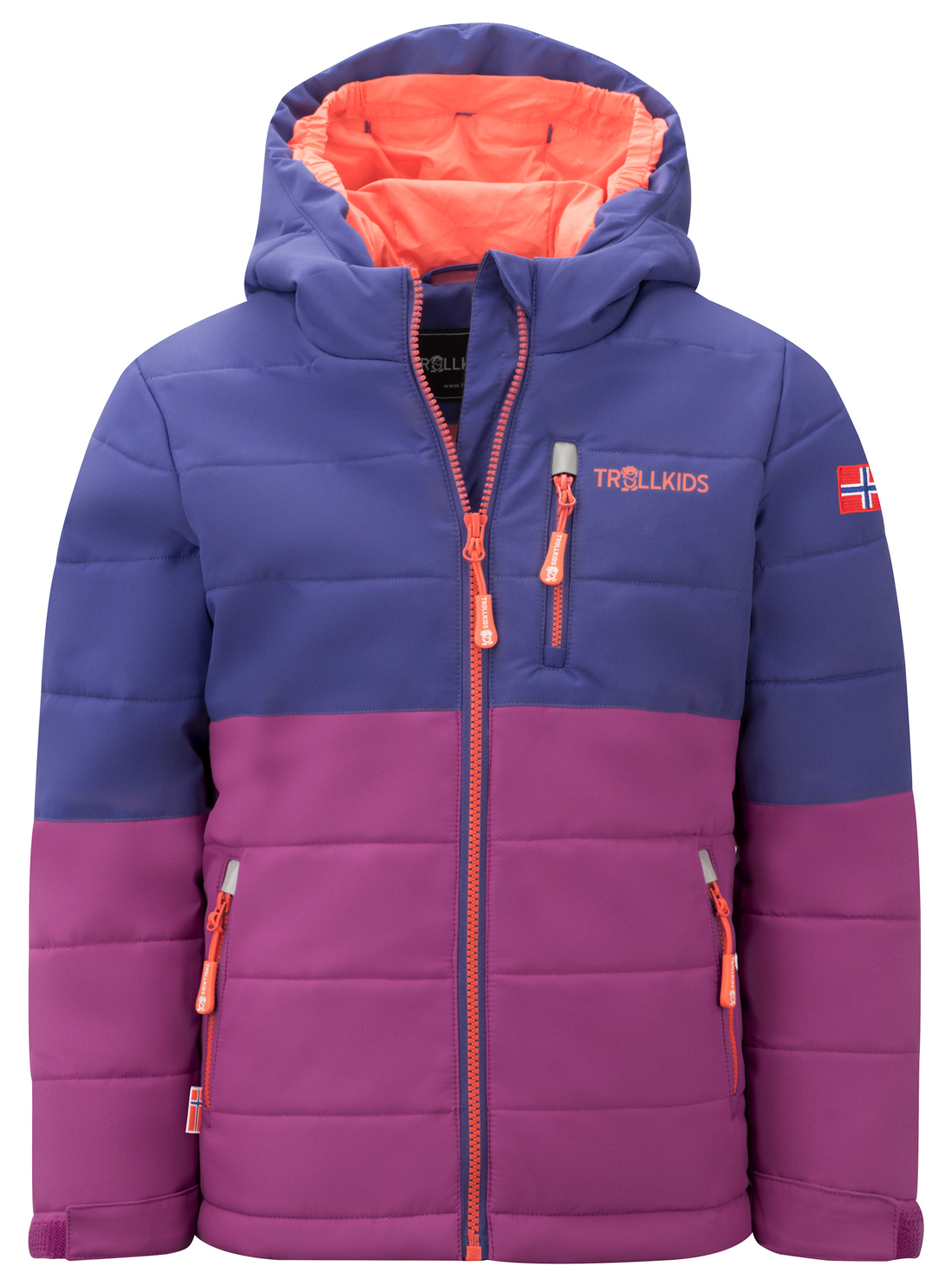 Trollkids Hemsedal Winterjacke XT dark purple/bright berry/radiant red