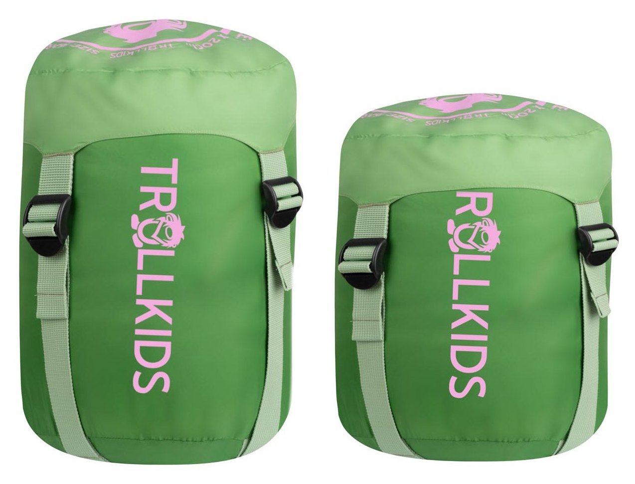 Trollkids Fjell Dreamer Schlafsack extendable Pistachio Green/Wild Rose