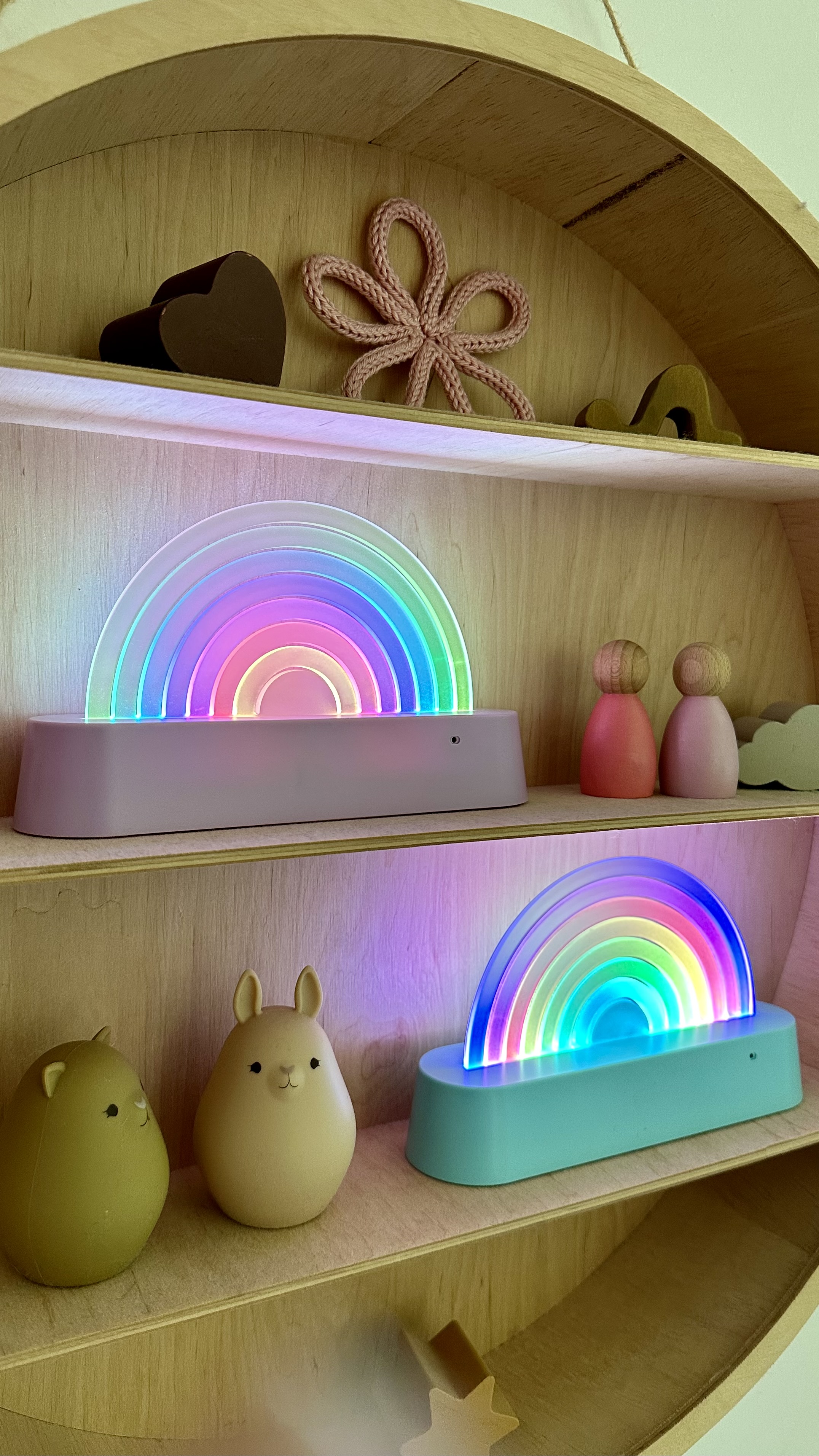 Lalarma Lampe Dancing Rainbow klangreaktiv purple