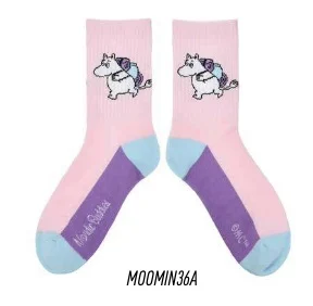Nordic Buddies Socken Ladies Moomin mint/rosa Gr.36-42