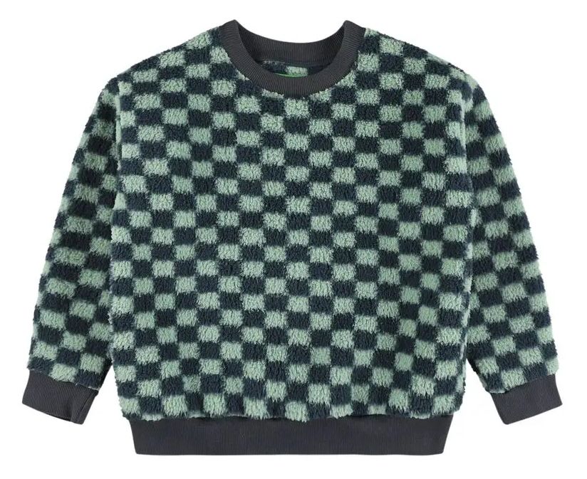 Lily Balou Boy Sweater Rectangle navy/mint